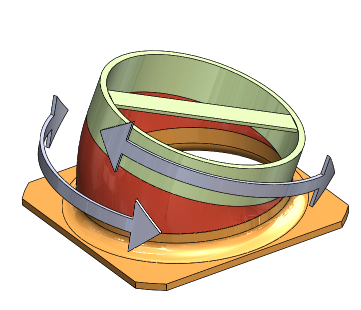 REM rotating envelope CAD illustration